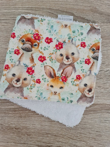 Forna & Flora Floral- Burp cloth