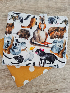 Burp cloths- Aussie Animals