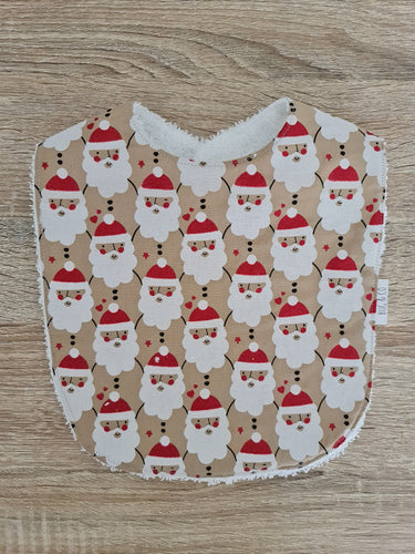 Bibs-full- santa neutral red