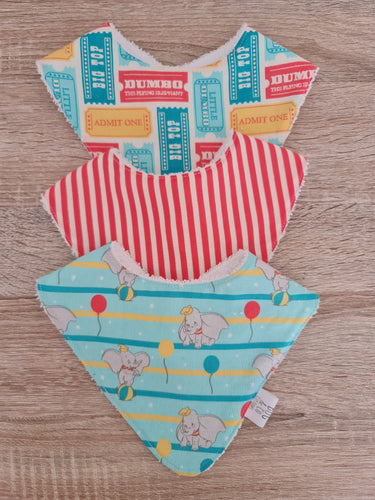 Bibs- 3 pack dumbo