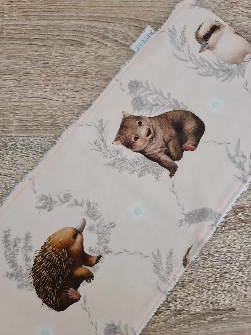 Burp cloth animals