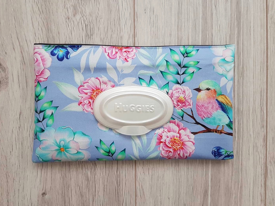 Wipe Pouch - Lilac Birdy